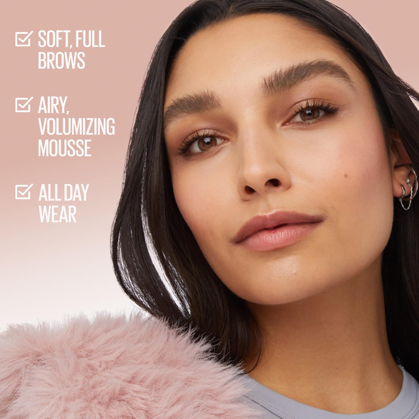 Maybelline Superfluff Volumizing Brow Mousse, All Day Tinted Brow Gel For Soft Full Brows, Medium Brown, 1 Count Beauty and Personal Care MAYBELLINE
