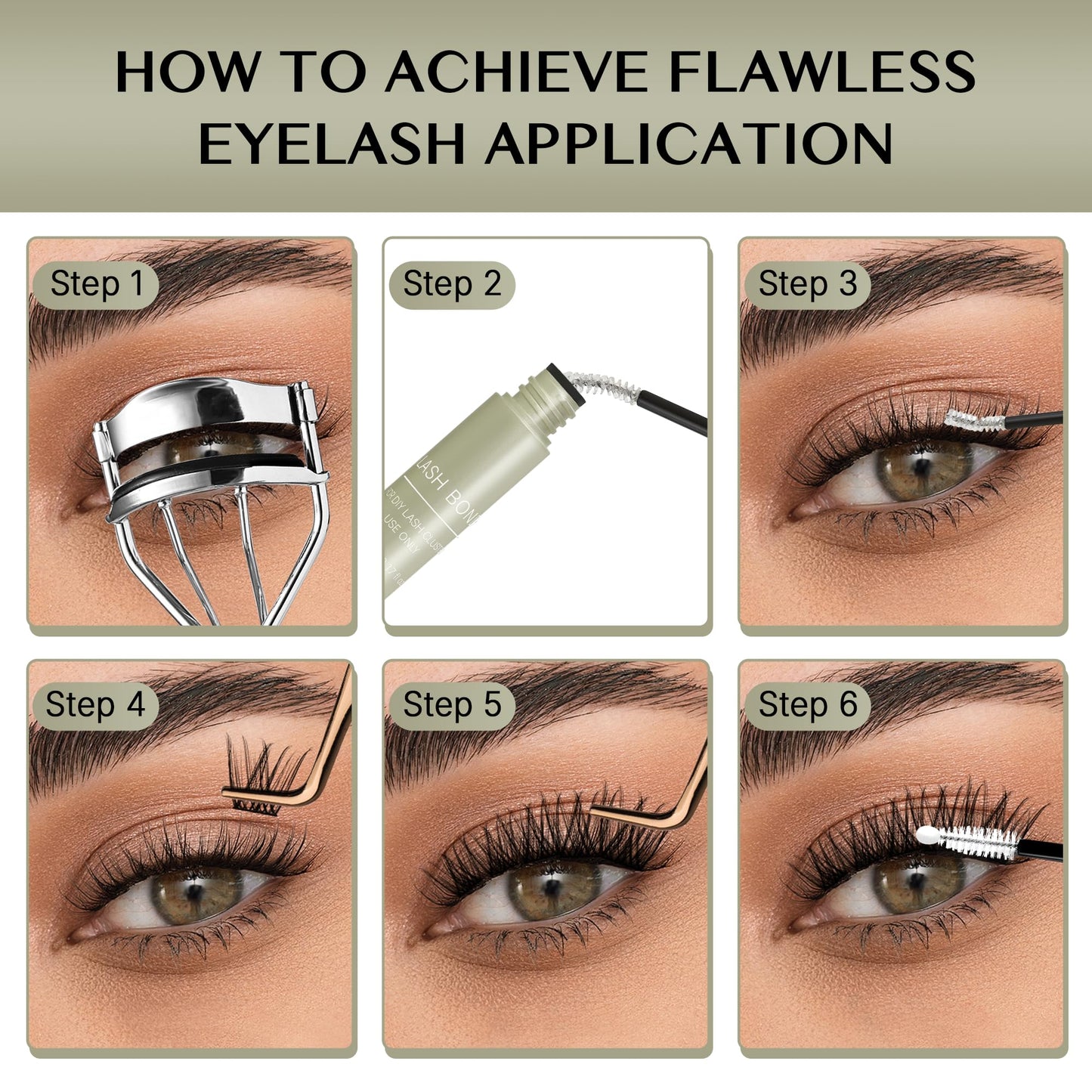 VEYESBEAUTY Lash Bond and Seal Waterproof 2 in 1 Cluster Lash Glue for Eyelash Extensions Long Lasting Strong Hold Individual Eyelash Glue Beauty and Personal Care VEYESBEAUTY