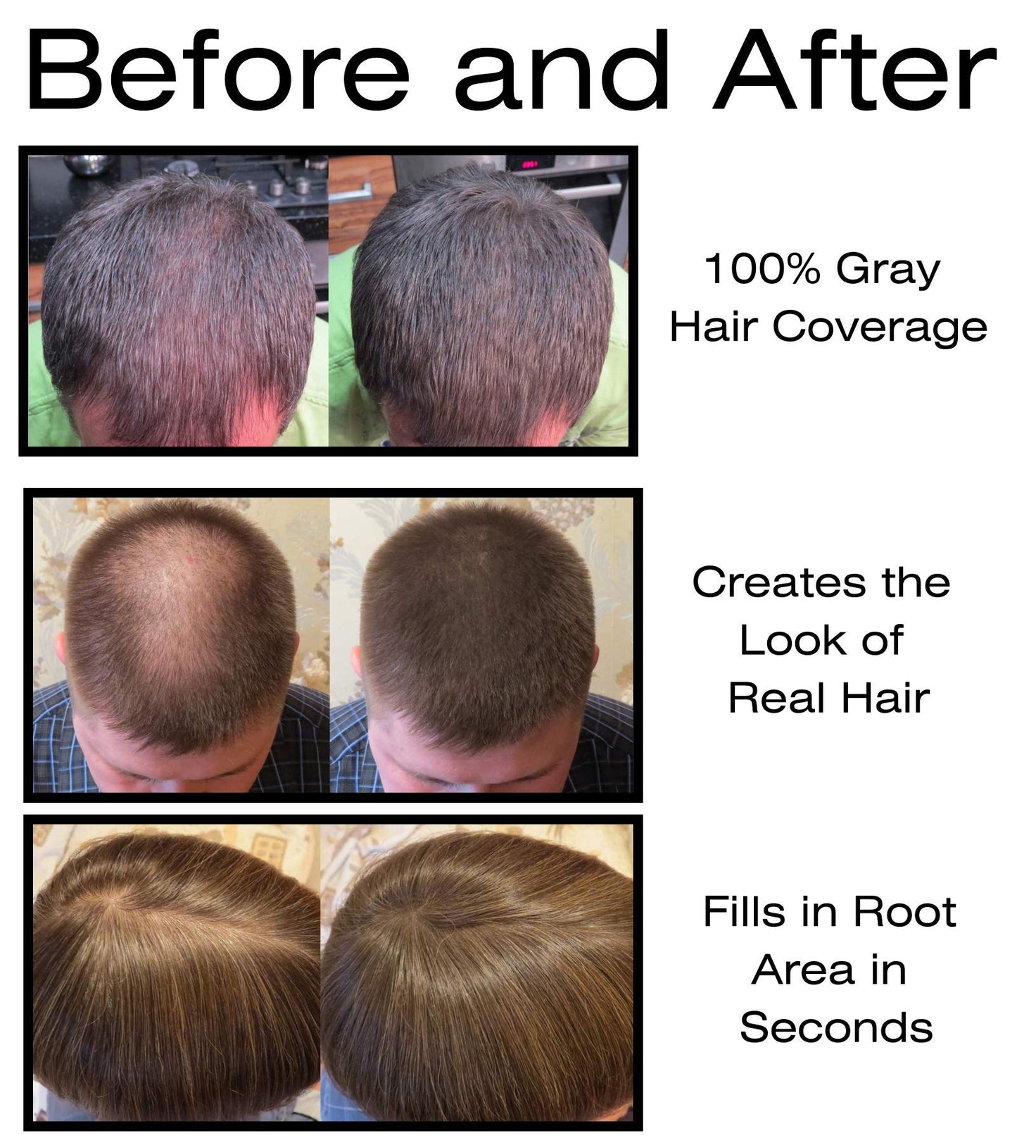 Thicken It 100% Scalp Coverage Hair Powder - LIGHT BROWN - Talc-Free .32 oz. Water Resistant Hair Loss Concealer for men and women. Naturally Thicker