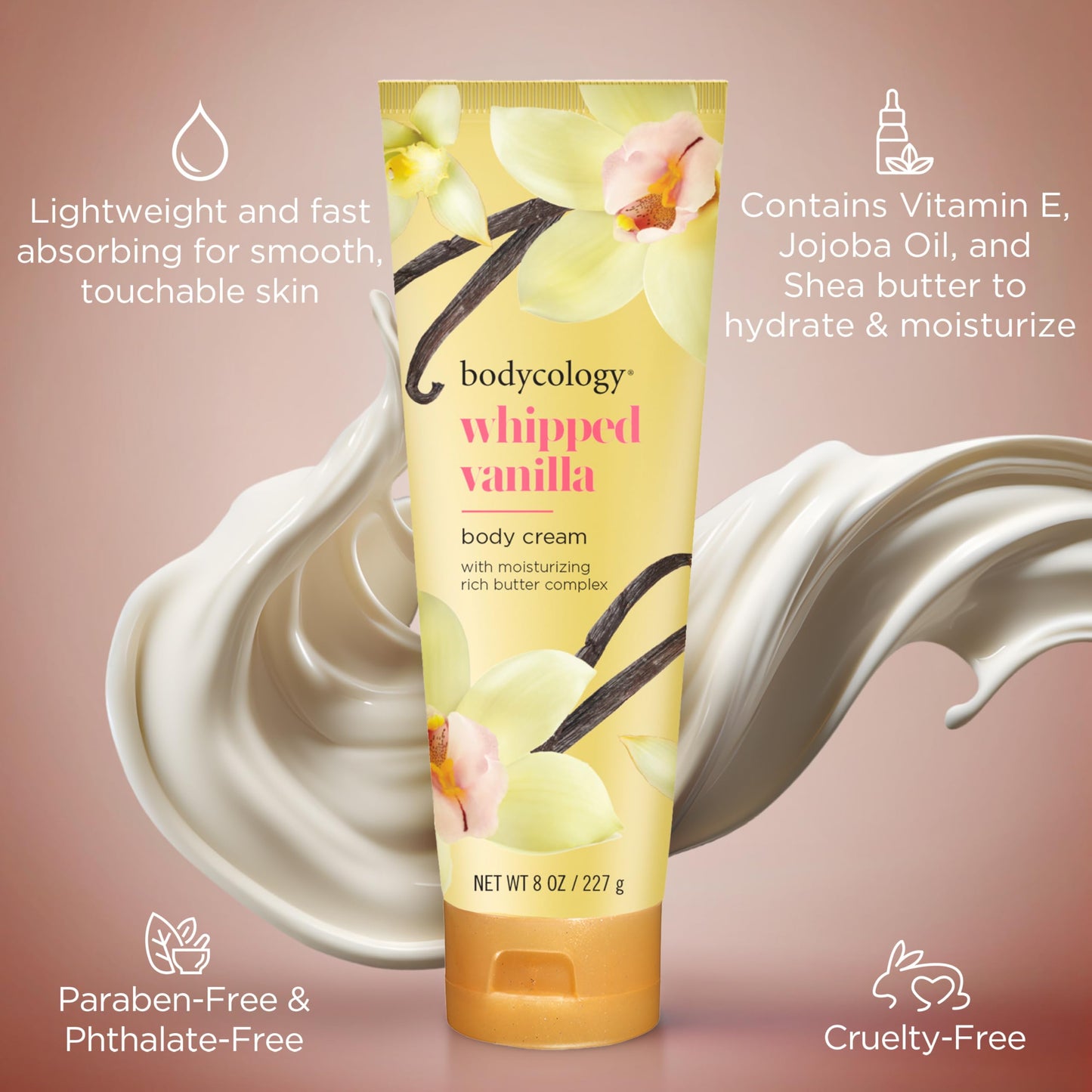 Bodycology Shea Butter Body Cream, Whipped Vanilla, 8 oz Beauty and Personal Care Bodycology