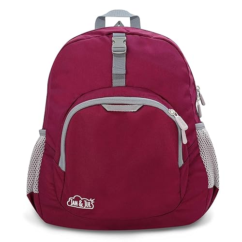 JAN & JUL Kids' Water Resistant Backpack for School, Lightweight Schoolbag for Boys and Girls (Wildberry, One Size)