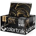 Colortrak Lux Pop-up Foil W/Dispenser (400 Count), Pre-cut Sheets, Non-Slip Embossed Texture, 5" x 11" Sheets for Hair Foil Coloring and Highlighting