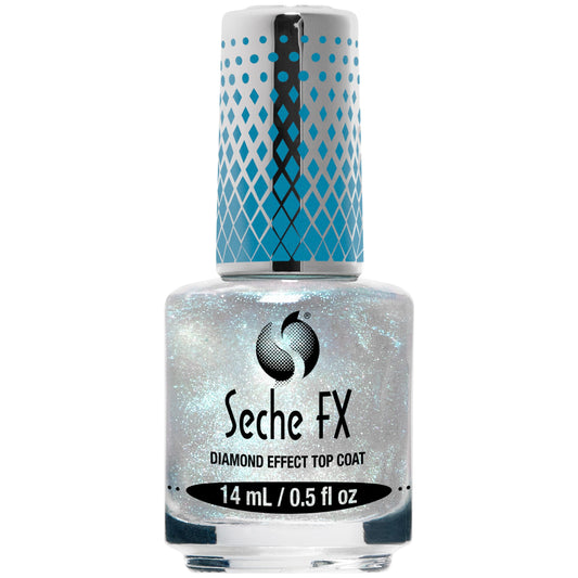Seche Fx Diamond Effect Top Coat - Blue, Transforming Topper, Long-Lasting Polish Protection 0.5 Fl. Oz Beauty & Personal Care Seche