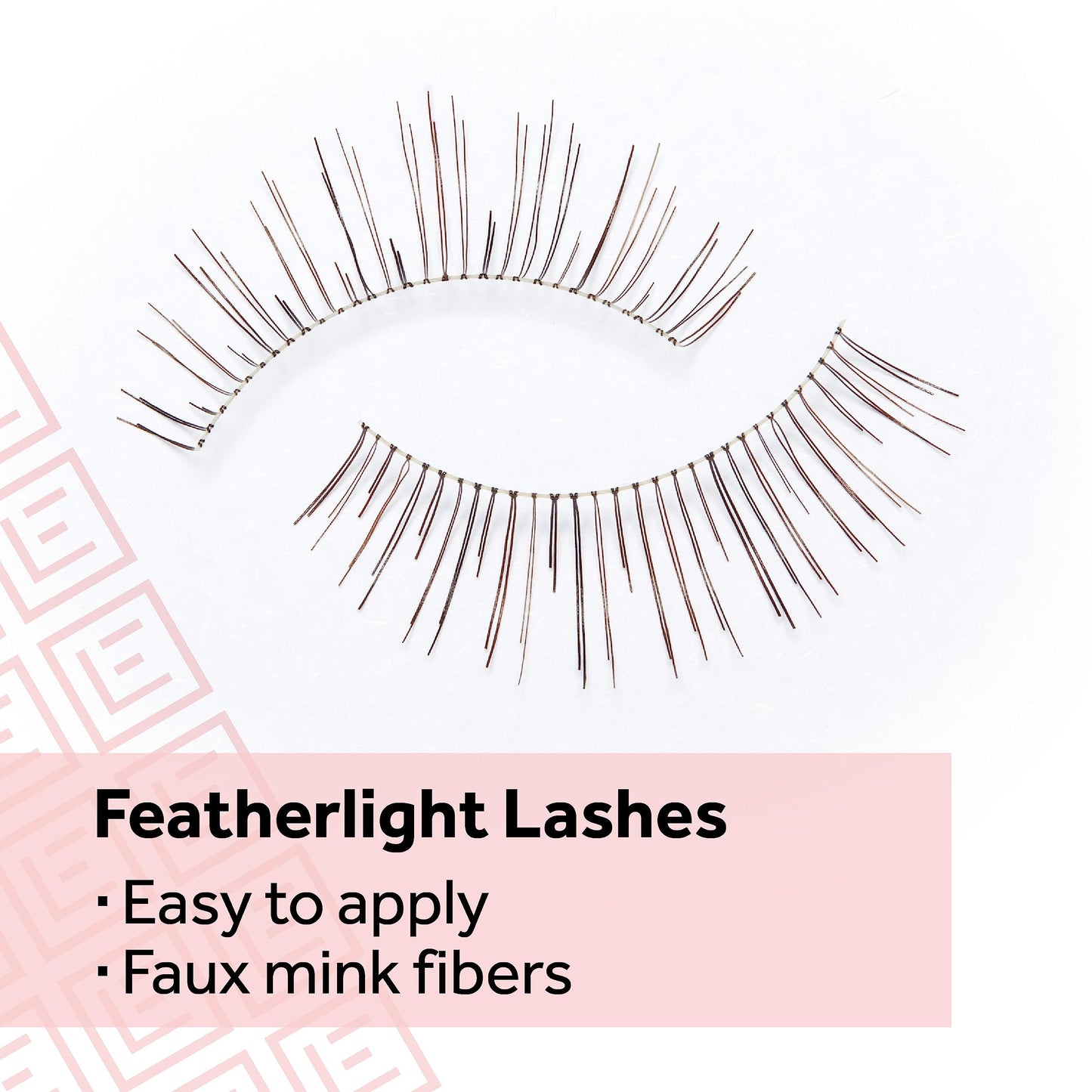 Eylure Naturals No. 020 Reusable Eyelashes, Adhesive Included, Black, 4 Pairs