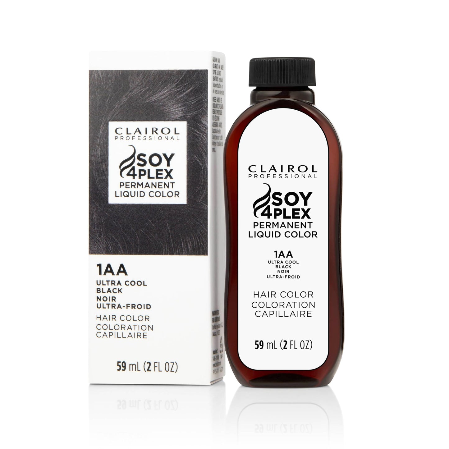Clairol Professional Permanent Liquicolor, 1AA Ultra Cool Black, 2 Fl Oz - Packaging May Vary
