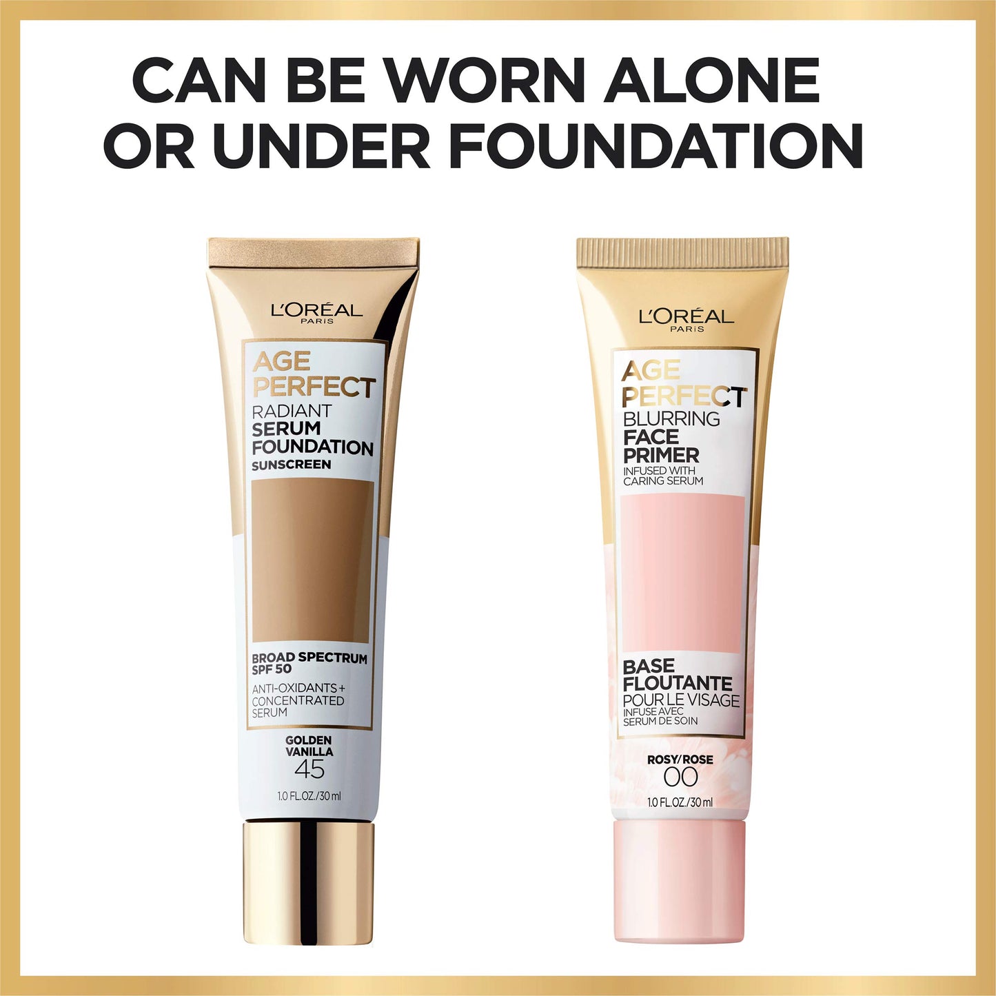 L'Oreal Paris Age Perfect Face Blurring Primer Infused with Caring Serum Smoothes Liners and Pores Beauty and Personal Care L'Oreal Paris