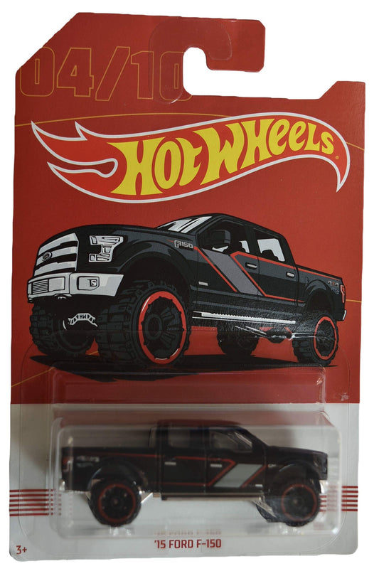 Hot Wheels 1:64 Scale Black '15 Ford F-150 4/10