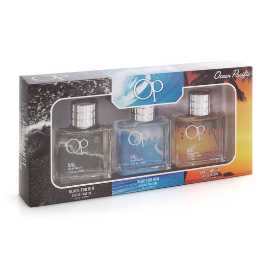 Ocean Pacific Men's 3 Piece Fragrance Gift Collection, Assorted, 1 Fl Oz, (Pack of 3) Beauty & Personal Care Ocean Pacific