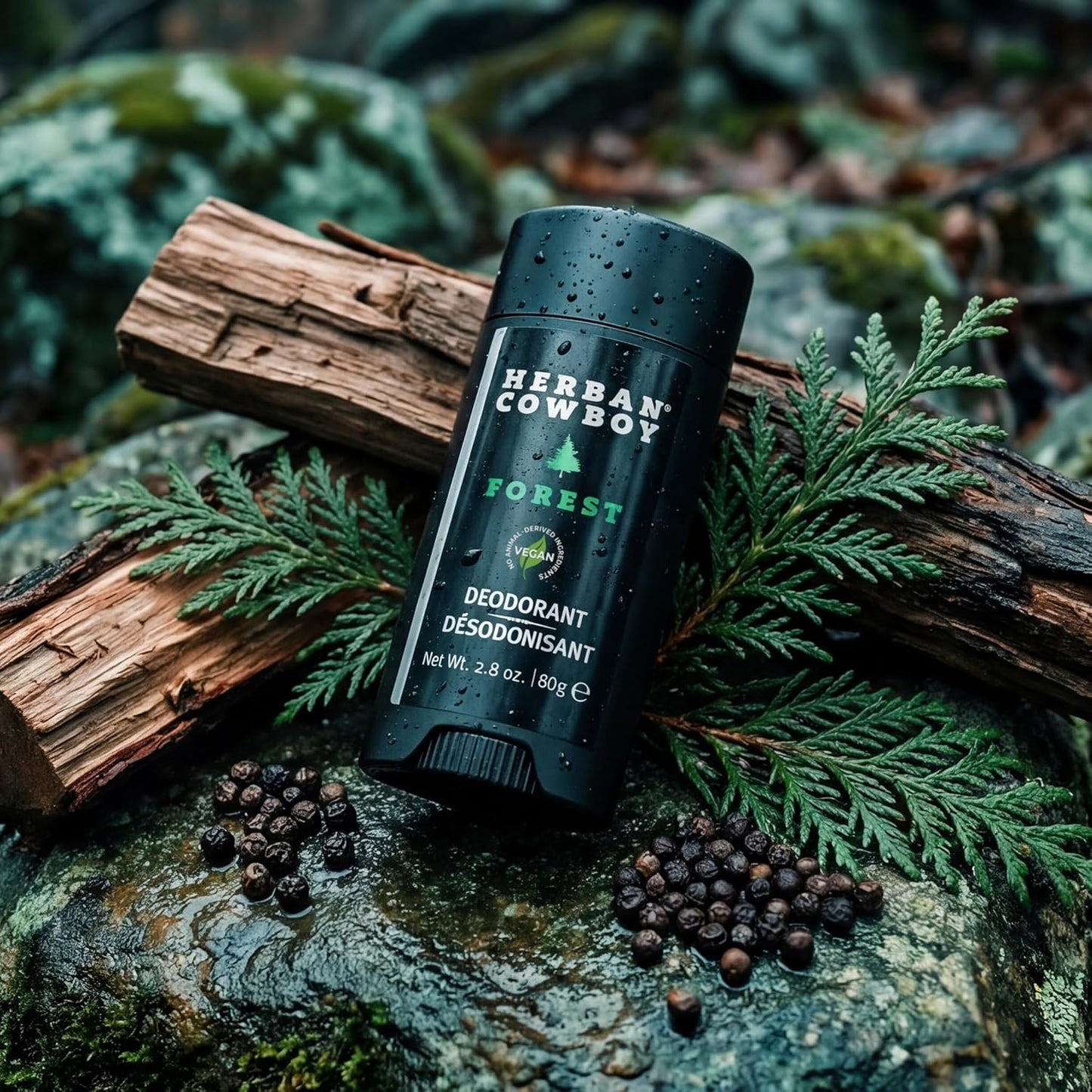 Herban Cowboy Forest Aloe Infused Deodorant with Hints of Cedar, Mandarin, and Black Pepper (2.8 oz) (2 Pack, Forest) Beauty and Personal Care Herban Cowboy