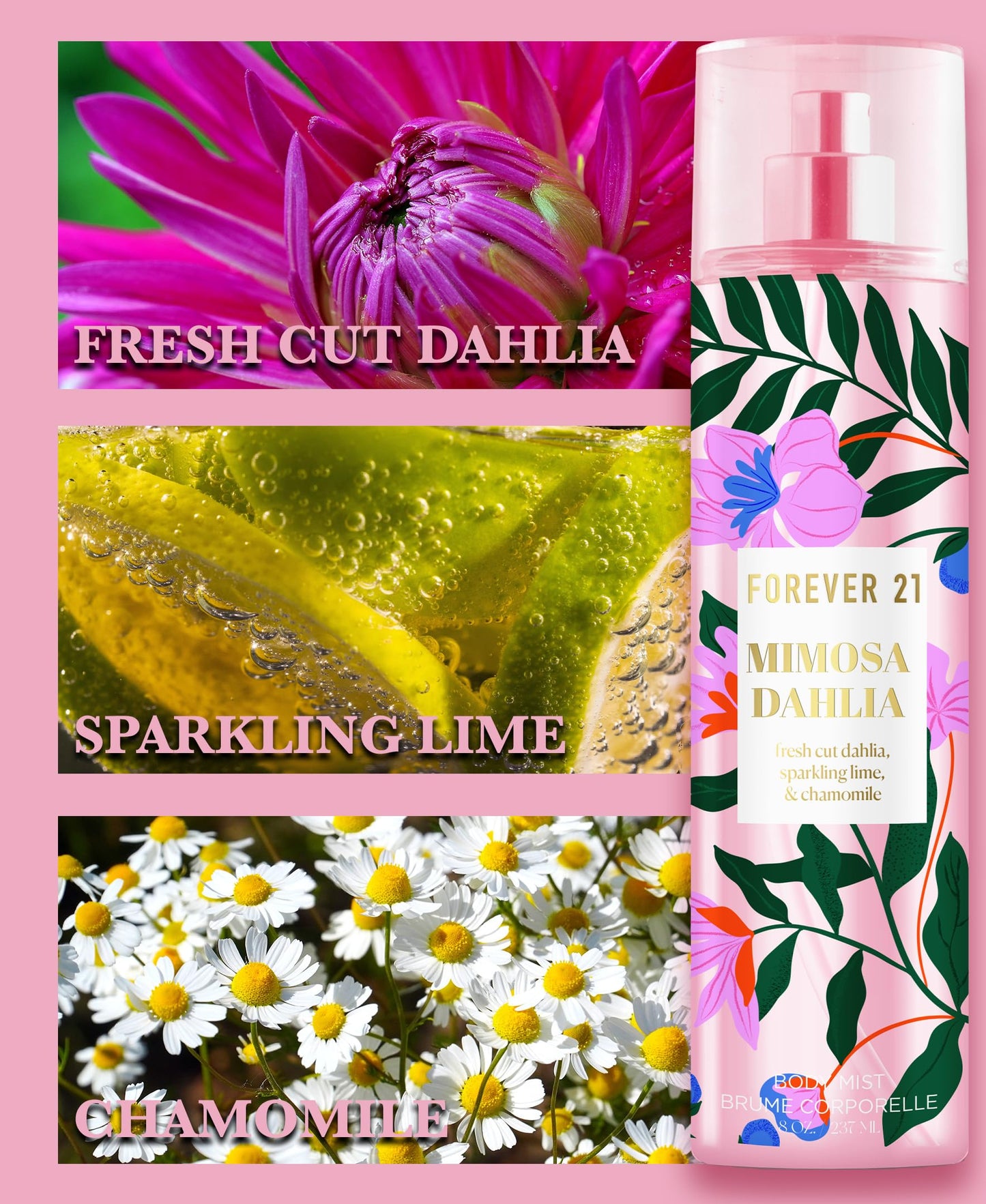 Mimosa Dahlia Body Spray, 8 fl. oz., by Forever 21