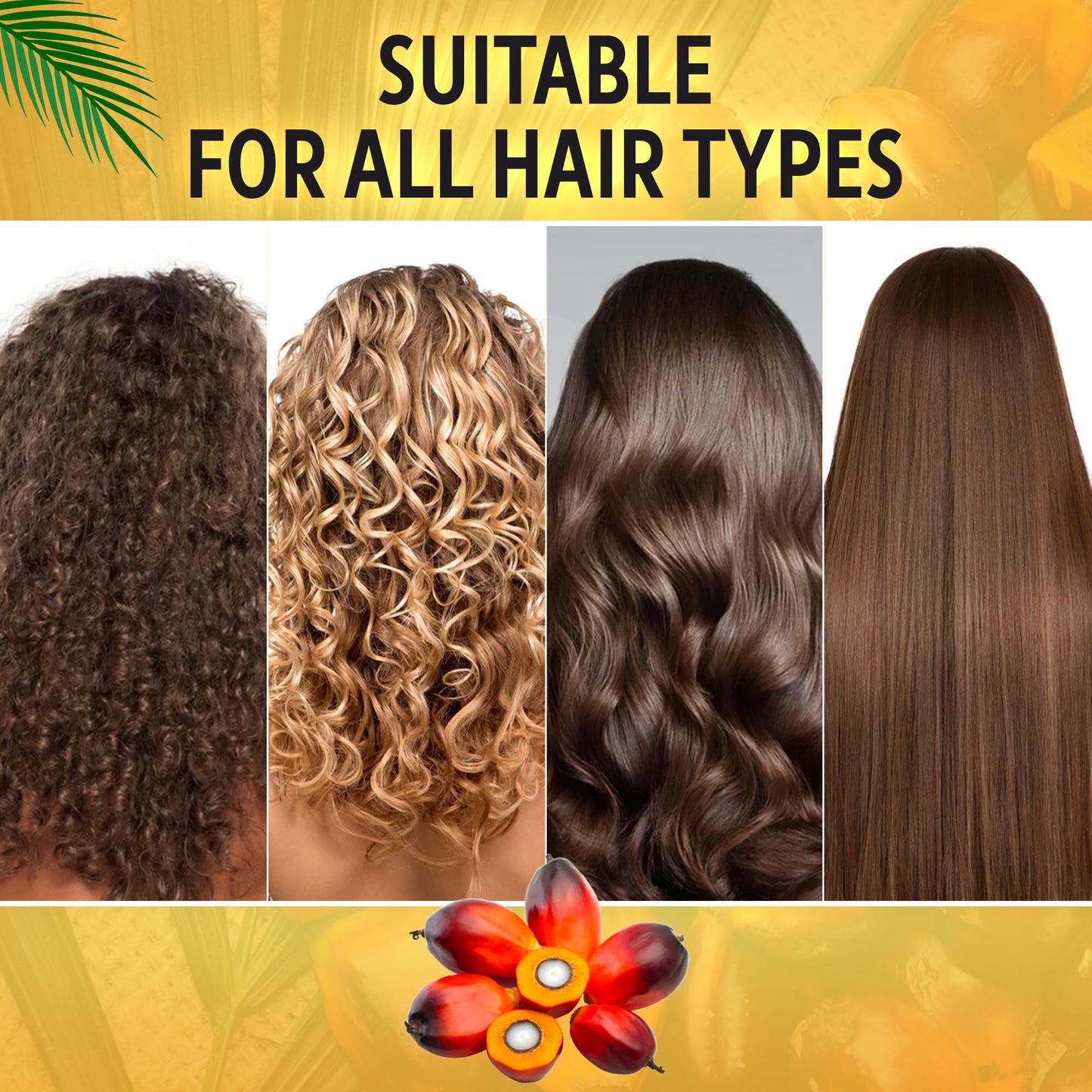 100% Organic Raw Batana Oil from Honduras for Growth, Nourishing & Strengthening All Hair Types | Dr. Sebi Hair Mask - Prevent Loss