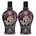 Set of 2: European Gold Flash Black 3000X Indoor Tanning Lotion with Time-Release DHA Bronzers, 12 oz