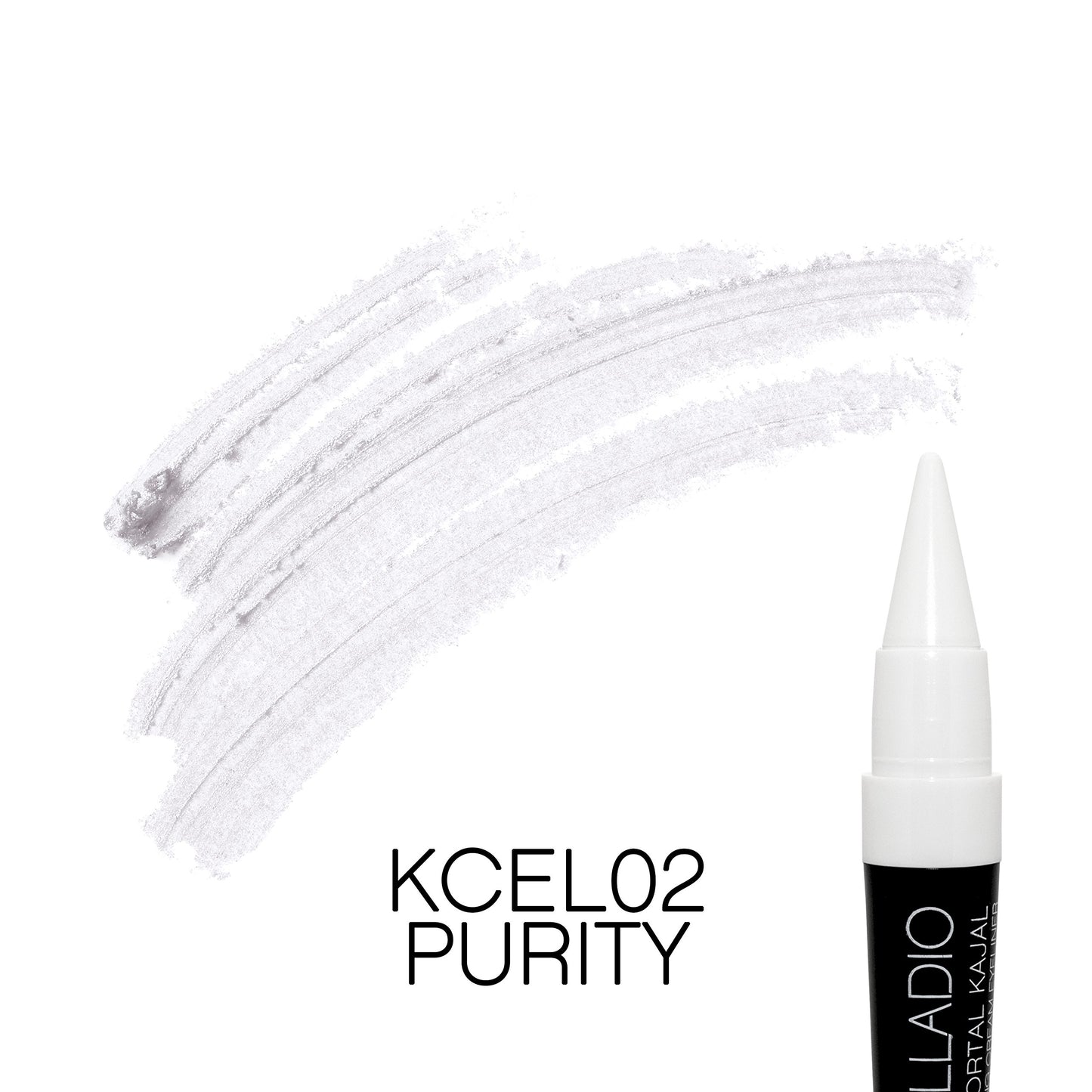 Palladio Immortal Kajals Lasting Cream Eyeliner, Multi Use Conical Shaped Liner, Create Soft and Smoky Effects, Ultra Smooth Application (Purity)