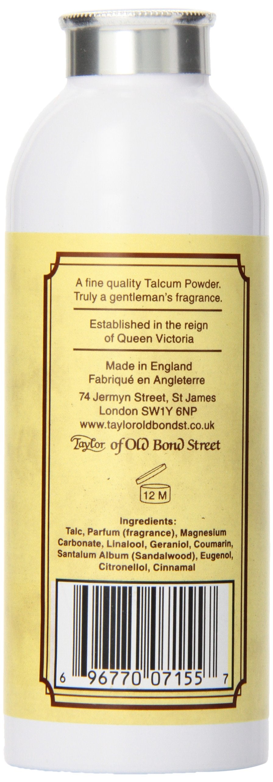 Taylor of Old Bond Street Sandalwood Talcum Powder 100g (07155)