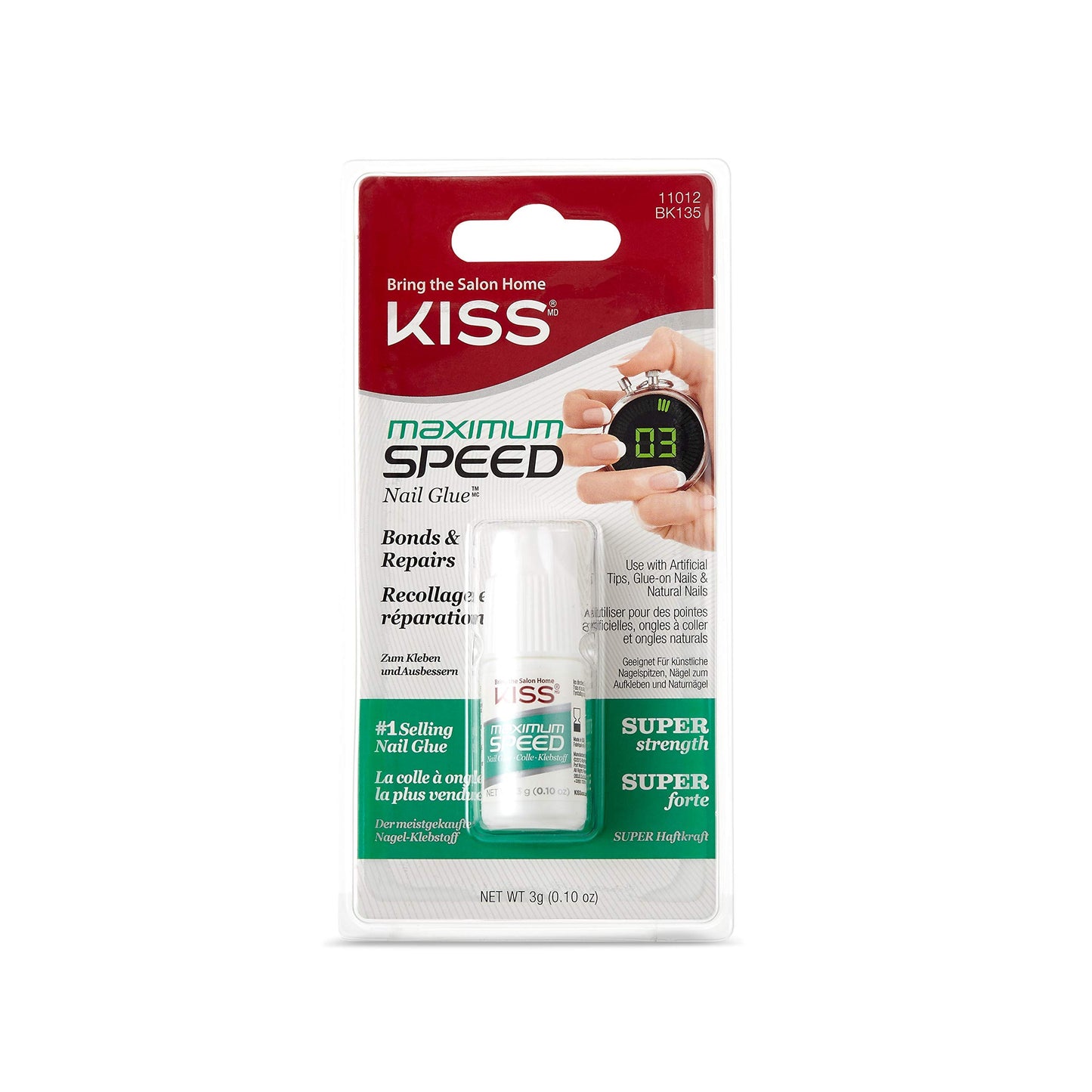 Kiss Maximum Speed Nail Glue (2 Pack) Beauty & Personal Care KISS