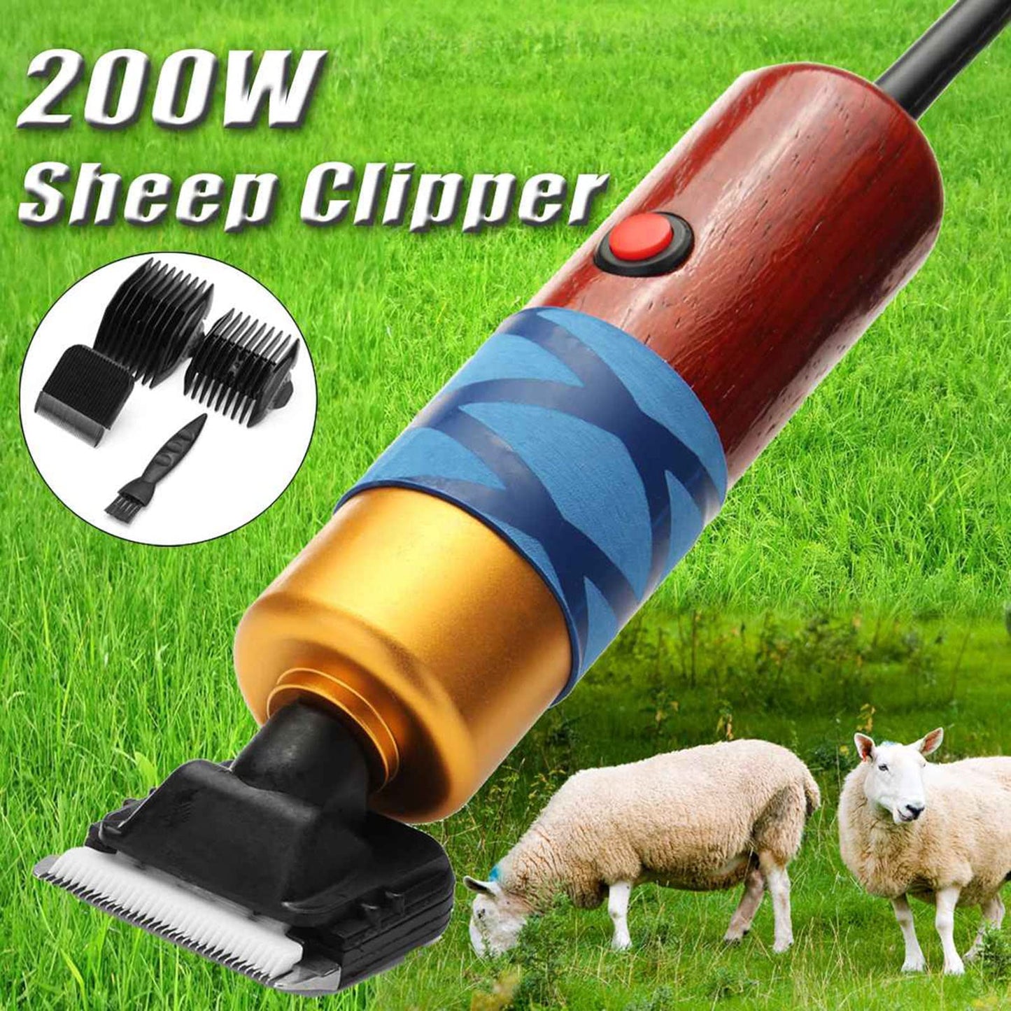 Electric Animal Grooming Clippers,6 Speeds Control Big and Heavy Clipping Machine for Sheep Goat Animal Hair Fur Shearing Beauty and Personal Care GagalU
