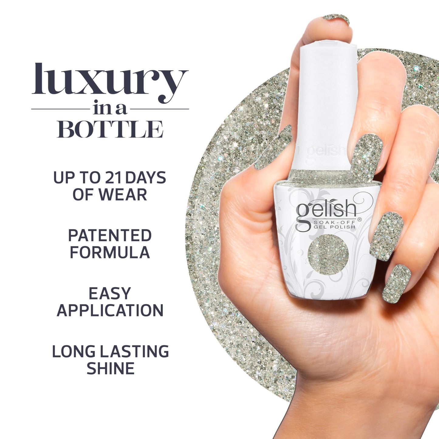 Gelish Floral Wonderland TPO-Free Gel Nail Polish - Golden Garden Gala, 15mL Beauty & Personal Care Gelish