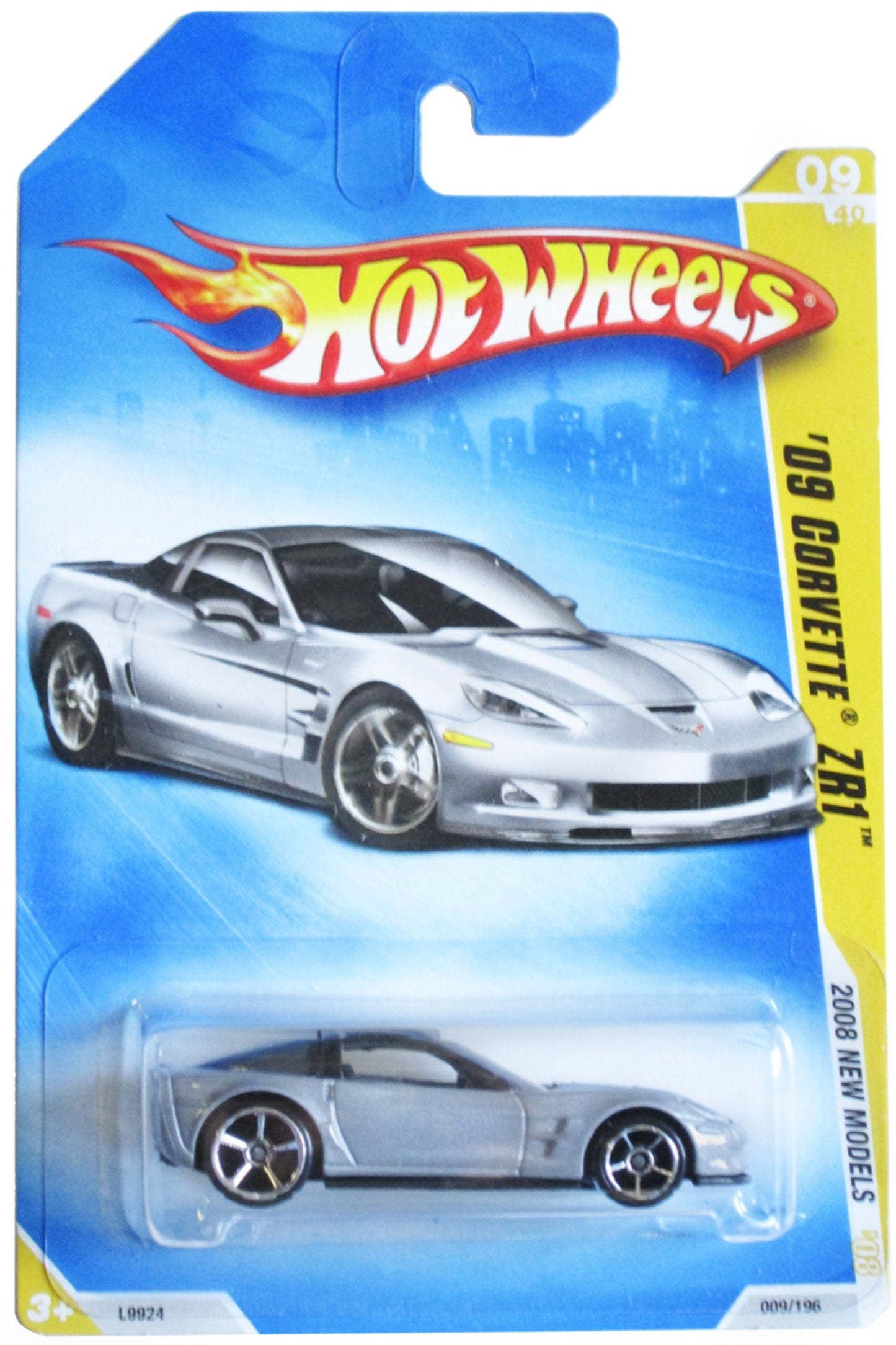 Hot Wheels Silver '09 Corvette ZR1 09 40 009/196 [Toy]