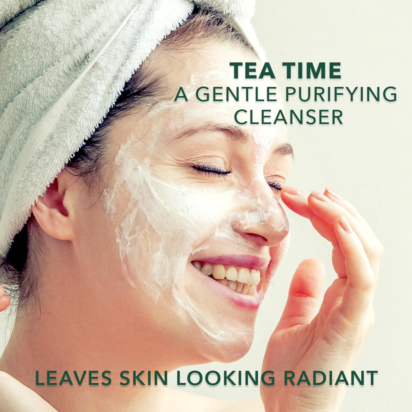 Earth To Skin Tea Time White Tea Face Cleanser - Antioxidant-Rich Daily Face Wash with Glycerin - 4.7 fl oz