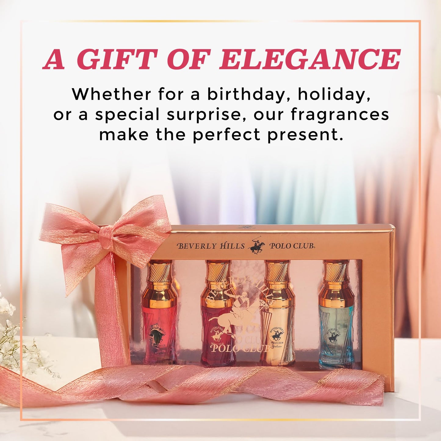 Beverly Hills Polo Club BHPC Perfume Gift Set for Women | 4 Piece Eau de Parfum Sexy, Sexy Blue, Hot, Embrace Fragrances