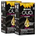 Garnier Olia Hair Color, Ammonia-Free Permanent Hair Dye, Oil-Powered Formula for 100% Gray Coverage and 3x Shinier Hair, Vegan & Cruelty Free, 4.0