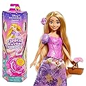 Mattel Disney Princess Rapunzel Fashion Doll Set, Spin & Reveal with 11 Surprises Including 5 Accessories, 5 Stickers & Play Scene, Inspired by Movie