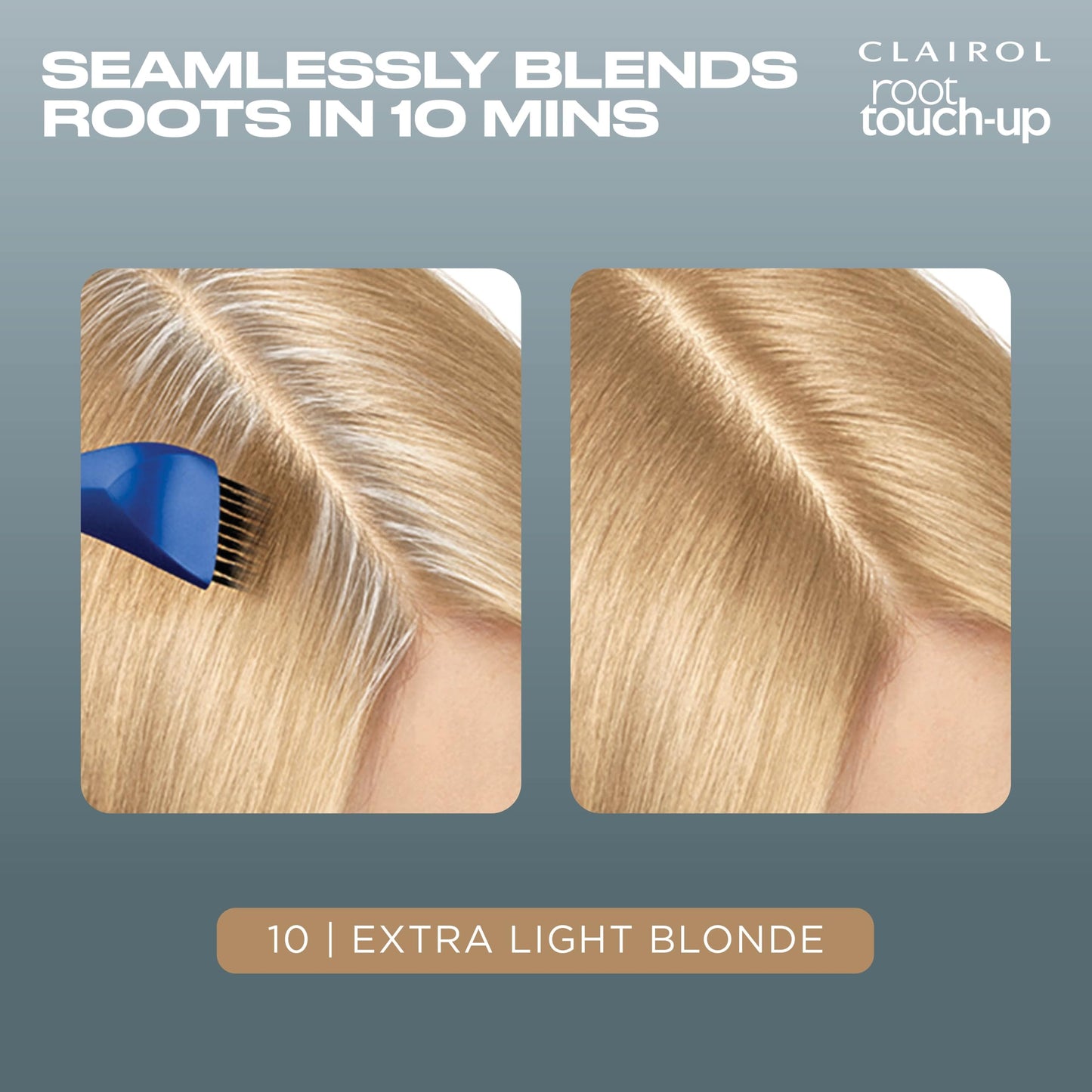 Clairol Root Touch-Up by Nice'n Easy Permanent Hair Dye, 10 Extra Light Blonde Hair Color | 100% Gray Coverage | Easy Brush Application | Matches