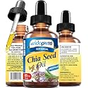 MYVIDAPURE CHIA SEED OIL Pure Natural Undiluted Refined Cold Pressed Carrier Oil for Skin, Face, Hair, Lip and Nail Care Anti-Aging (0.5 Fl Oz)
