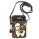 Chala Handbags Llama Striped Cellphone Crossbody Handbag - Llama Collector 5" x 7.5" x 1"