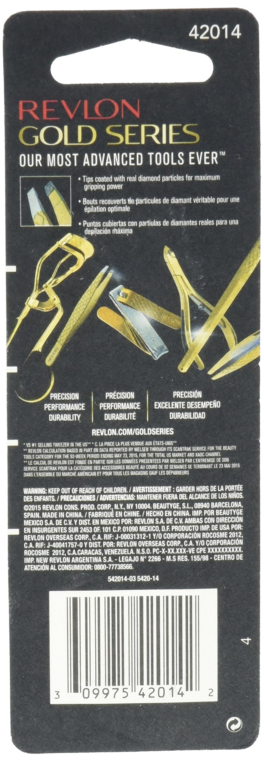 Revlon Gold Series Slant Tweezer
