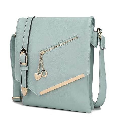 Mia K MKF Collection Crossbody Sling Shoulder Bag - Vegan Leather Ladies Small Purse Handbag