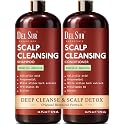 DEL SUR Scalp Cleansing Shampoo and Conditioner Set | 16 fl oz Each | with Camellia Japonica, Salicylic Acid & Willow Bark | Clarifying Oil Control