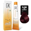 GK HAIR Global Keratin Professional Hair Color Cream Tube (3.4 Fl Oz/100ml) Nourishing & Cleansing Colors for Styling High Performance Long Lasting