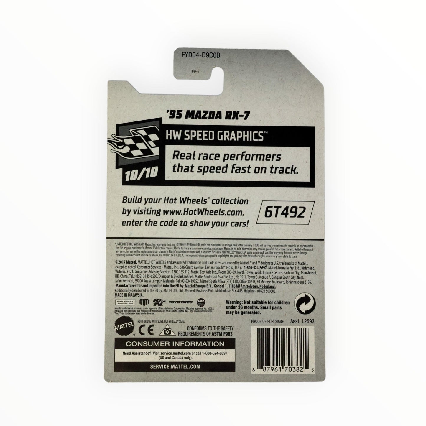 Hot Wheels 2019 MAD Mike HW Speed Graphics - '95 Mazda RX-7