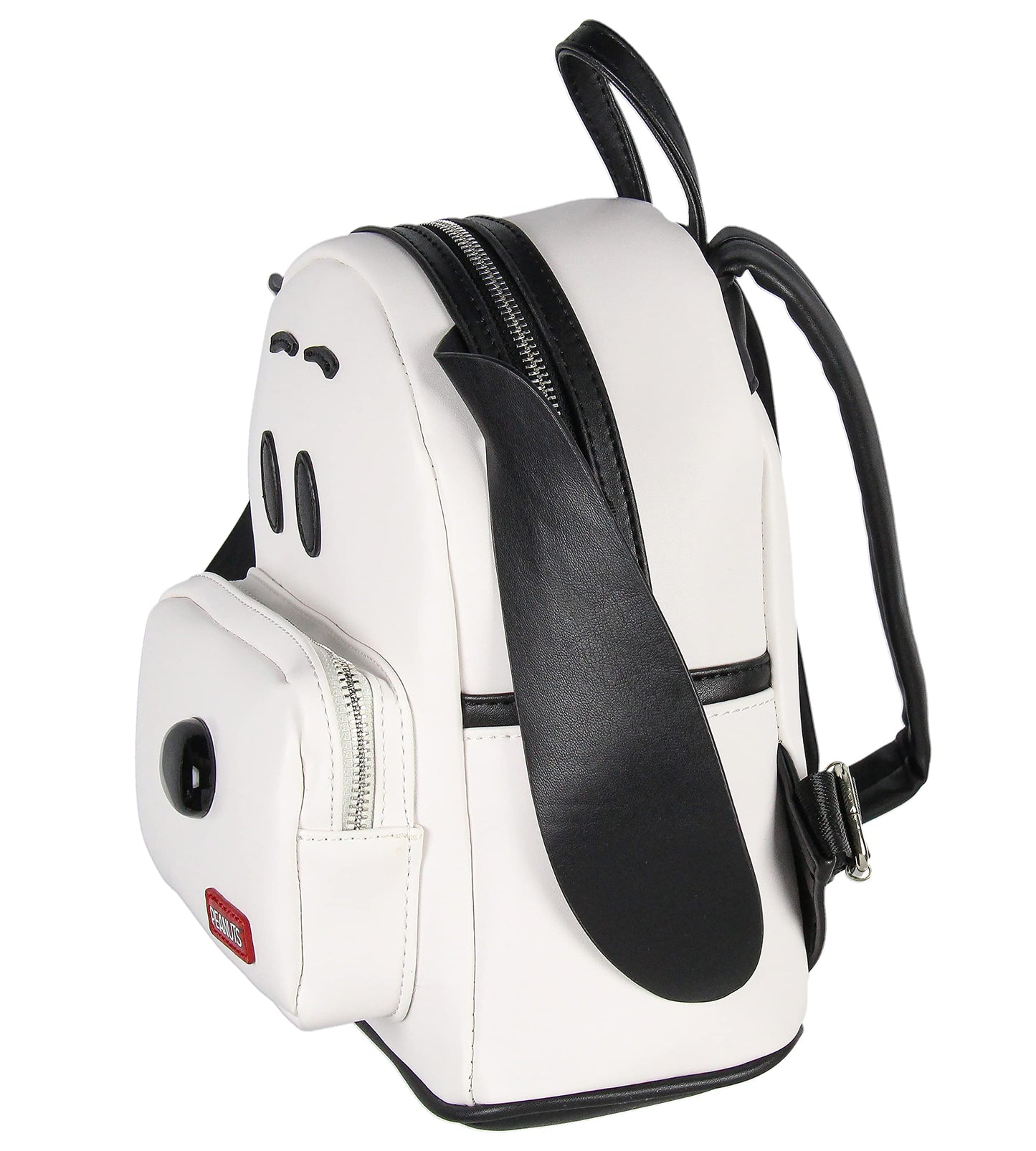 INTIMO Peanuts Classic Comic Character Face Snoopy Zippered Mini Small Backpack Bag