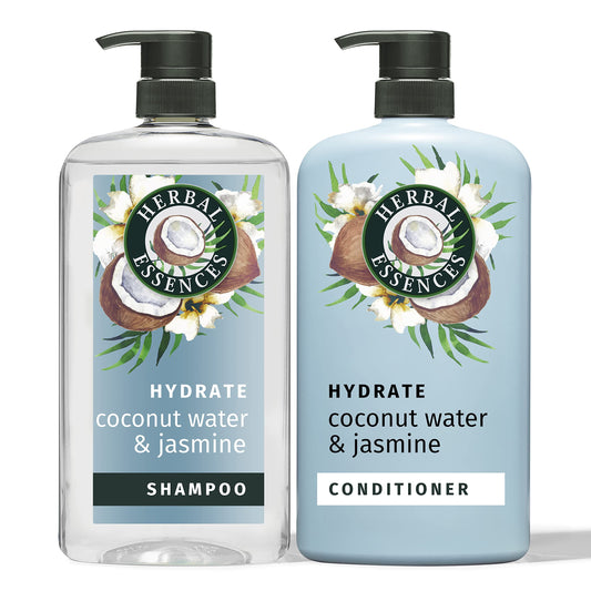 Herbal Essences Shampoo and Conditioner Set for Dry Hair with Coconut Water and Jasmine, 29.2 Fl Oz Beauty & Personal Care Herbal Essences