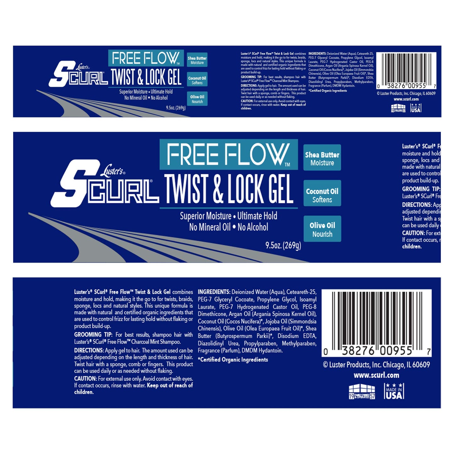 Luster's SCurl Free Flow Twist & Lock Gel
