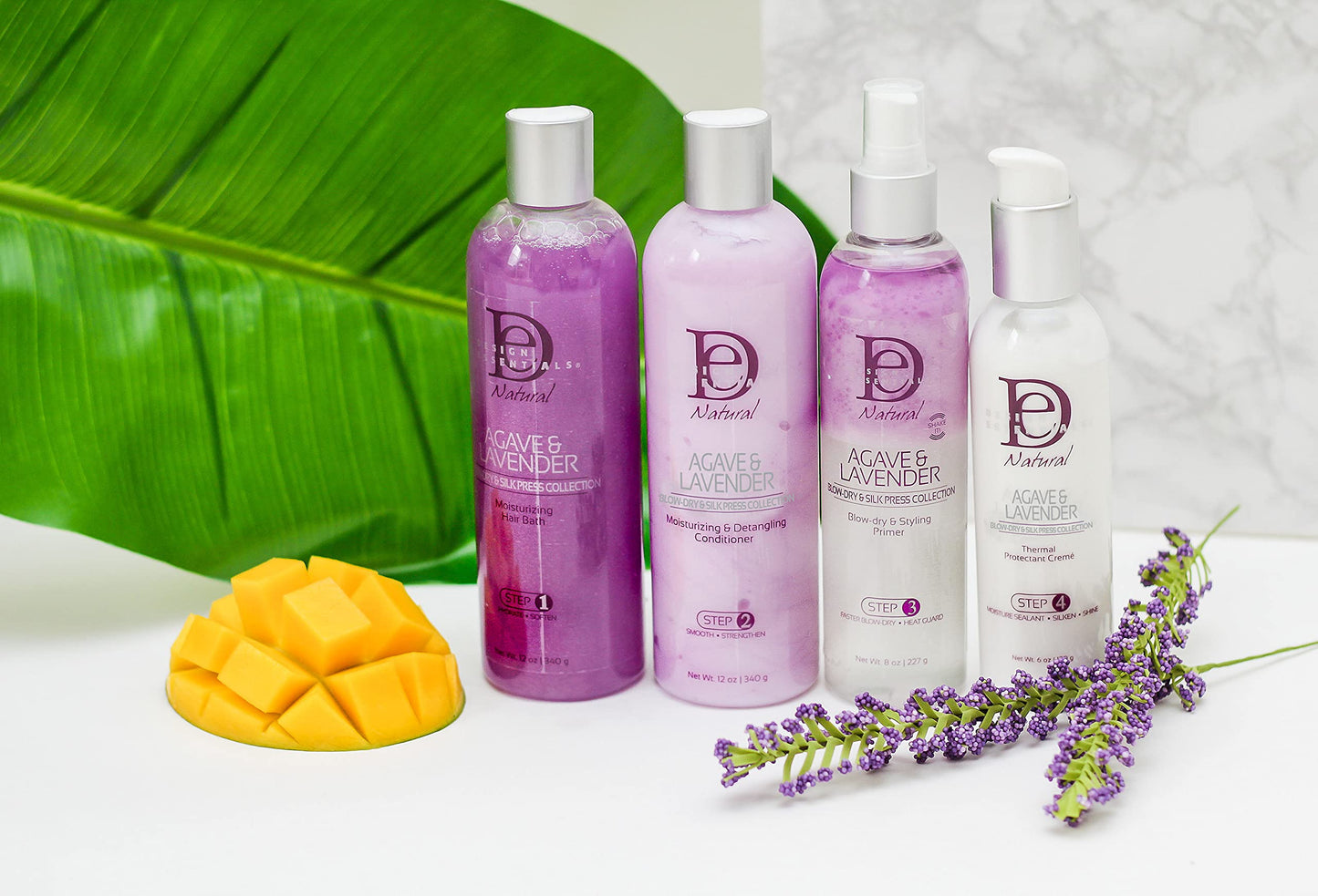 Design Essentials Agave & Lavender Sulfate-Free Moisturizing Shampoo, Nourishing Botanical Blend with Agave and Lavender to Soften & Strengthen Hair