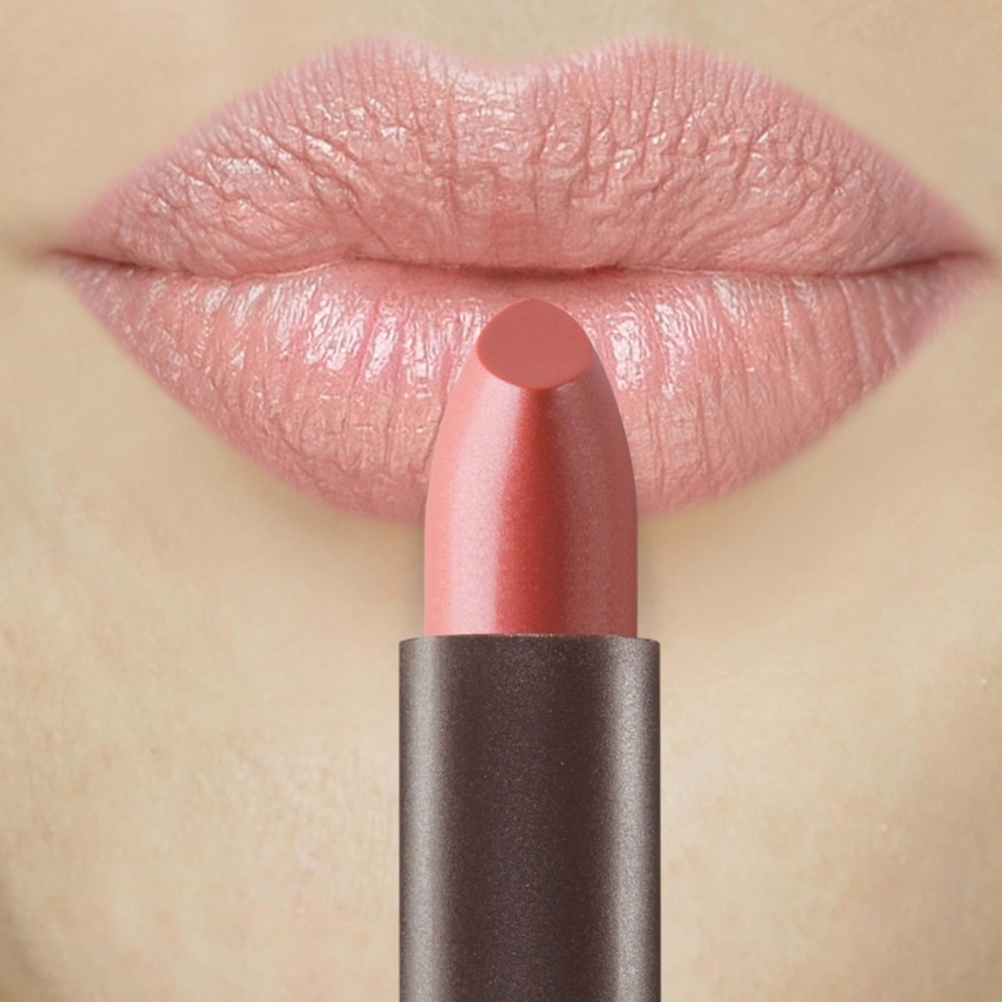 Burts Bees 100% Natural Glossy Lipstick, Nude Rain - 1 Tube