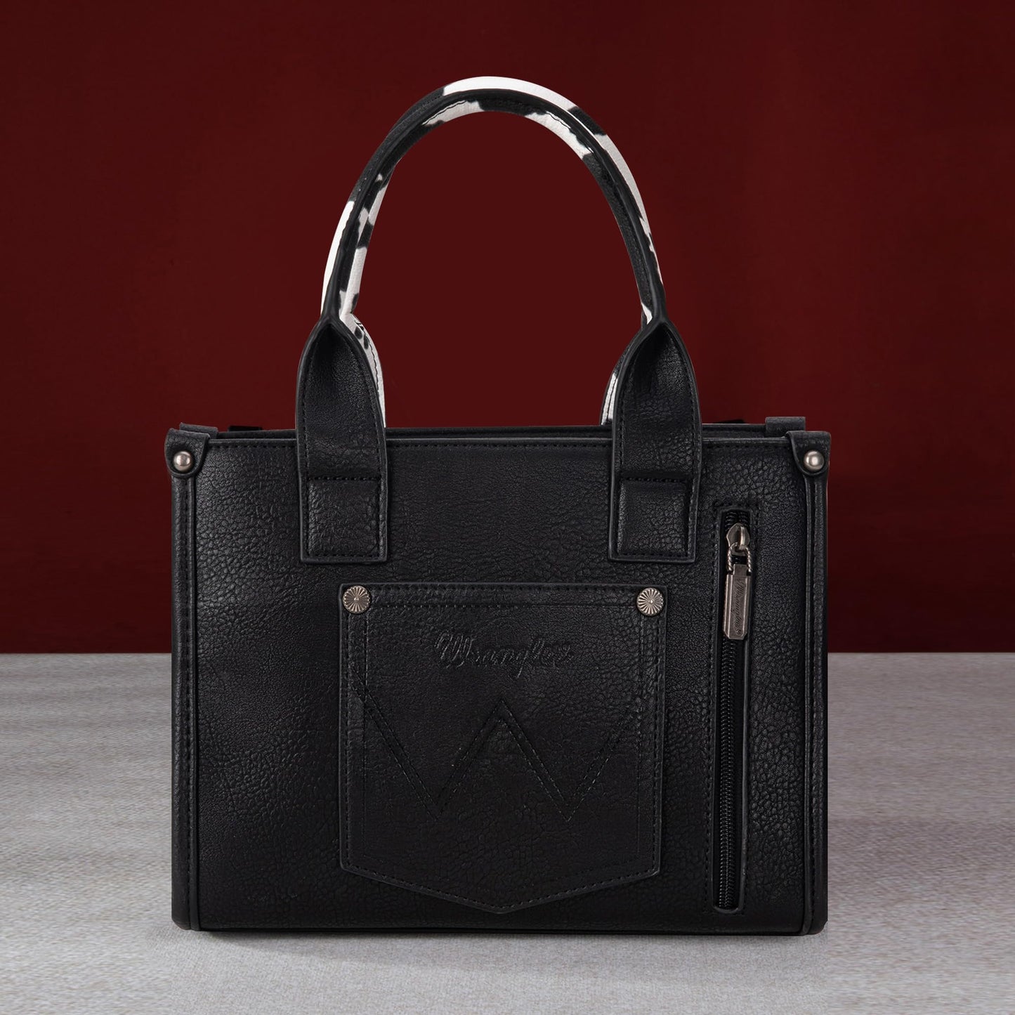 × Wrangler Tote Handbag for Women Top Handle with Detachable Crossbody Strap WG102-8120SBK