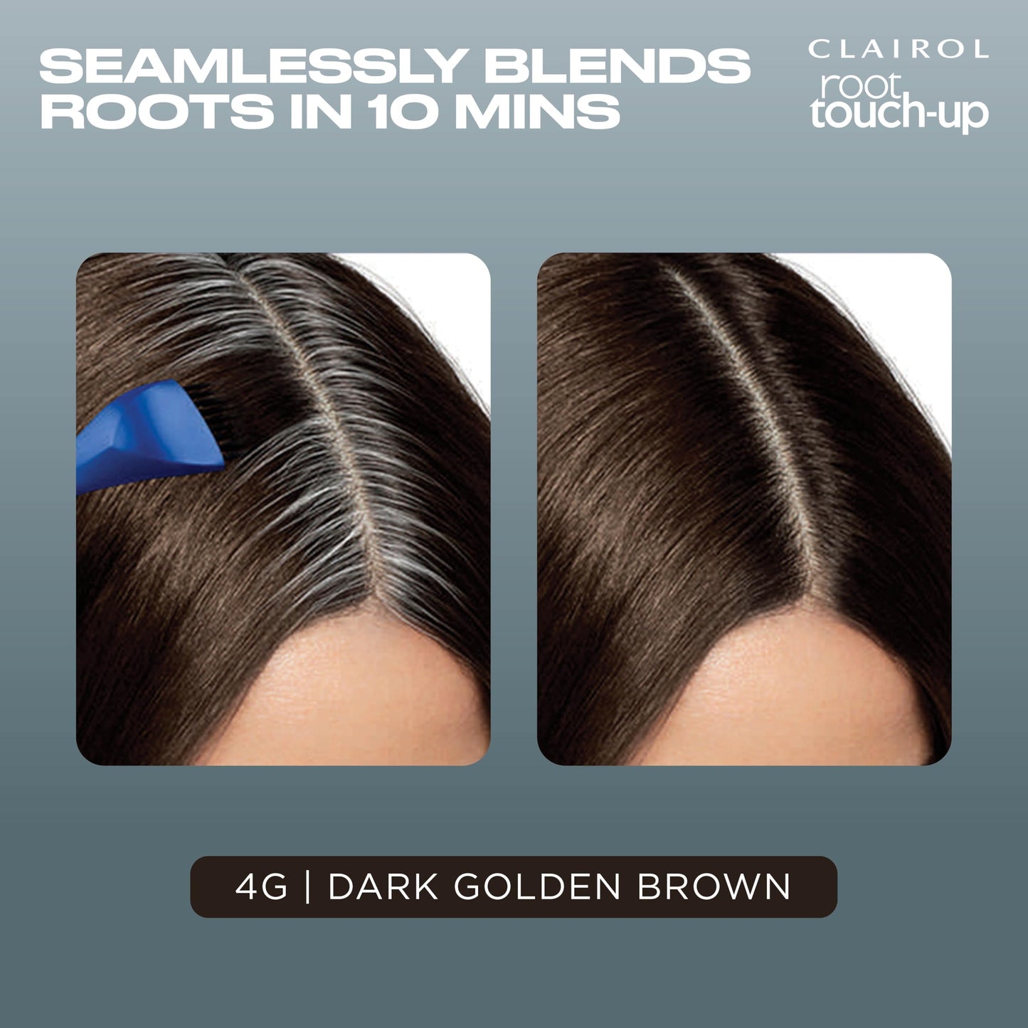 Clairol Root Touch-Up by Nice'n Easy Permanent Hair Dye, 4G Dark Golden Brown Hair Color | 100% Gray Coverage | Easy Brush Application | Matches