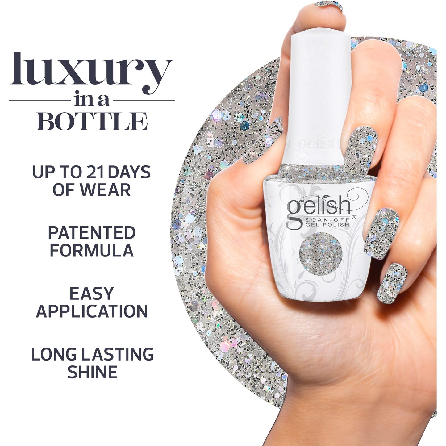 Gelish Floral Wonderland TPO-Free Gel Nail Polish - Crystal Snowdrop, 15mL Beauty & Personal Care Gelish