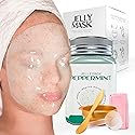 BRÜUN Peel-Off Peppermint Jelly Mask for Face Care - A 23 fl oz Rubber Mask Jar for 30 to 35 Treatments - A Skin Care Moisturizing Gel Mask of Spa Set
