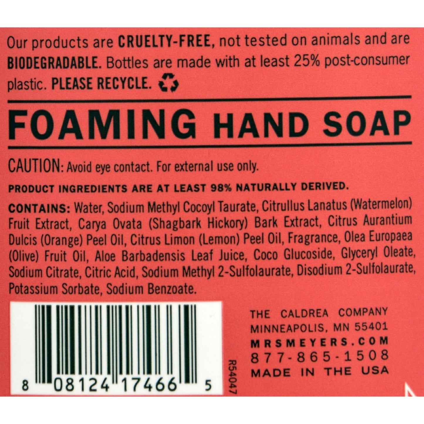 Mrs. Meyers Clean Day Liquid Hand Soap Liquid 10 Oz