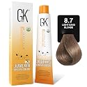 GK HAIR Global Keratin Professional Hair Color Cream Tube (3.4 Fl Oz/100ml) Nourishing & Cleansing Colors for Styling High Performance Long Lasting