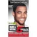 Hair Color for Men by SoftSheen Carson Dark and Natural, 5 Minutes, Natural Looking Gray Coverage for up to 6 weeks, Shampoo-in Permanent Hair Dye