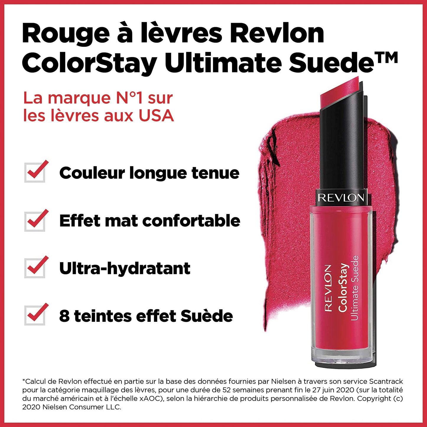 REVLON Lipstick, ColorStay Ultimate Suede Lipstick, High Impact Lip color with Moisturizing Creamy Formula, Infused with Vitamin E
