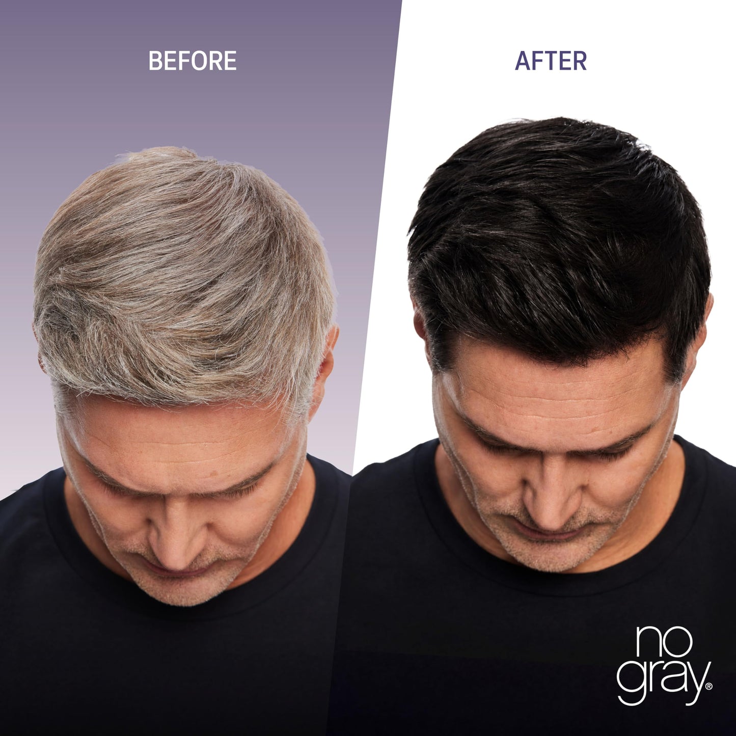 No Gray Quick Permanent Hair Color Shampoo, Dark Brown, 8.45 oz