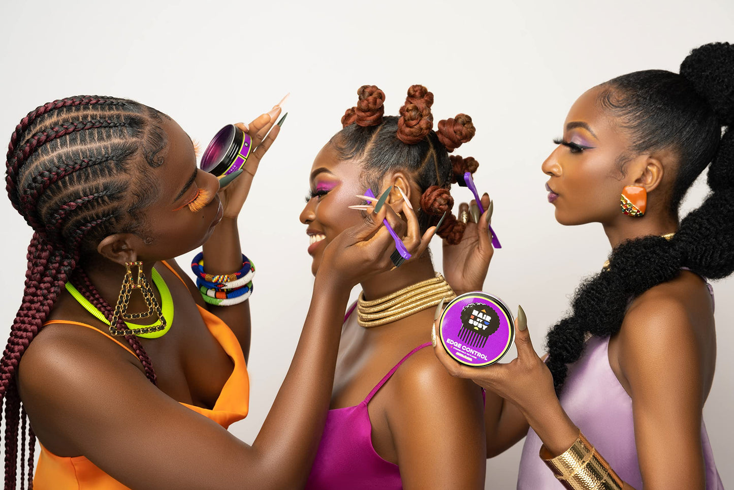HAIR BY SUSY Edge Control - Extreme Hold, Grape Smell, No Flaking, No Residue, Great for 4C Hair and all types of hair, 5.3oz