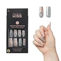 KISS Masterpiece One-Of-A-Kind Luxe Manicure - Long, Square - Members Only, Waterproof, Durable, Flexible, No Damage, Trendy & Intricate Nail Art From Beauty & Personal Care KISS